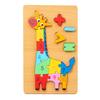 Wooden Early Education Cognitive Children Educational Toys Building Block Animal Traffic Shape Matching 3d Three-dimensional Puz
