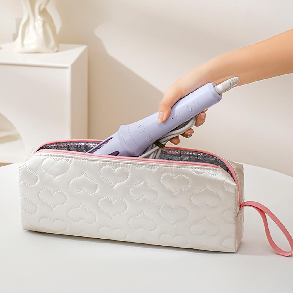 Large capacity anti scald design, straight hair straightener, curling iron storage bag, portable travel storage bag