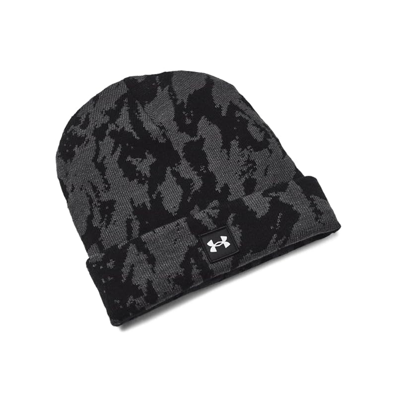 

[Under Armor] UA HALFTIME NOVELTY CUFF BEANIE Jet Gray Black White ONESIZE