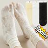 Mode Japanische Tabi Zehensocken Damen Sommer Sexy Spitze Zwei-Zehen-Socken Netz Atmungsaktiv Einfarbig Transparent Split Tabi Zehensocken