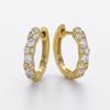 Factory Custom Zircon Earrings for Women 18K Gold Plated 925 Sterling Silver Hoop Earring Everyday Wear Gift Jewelry
