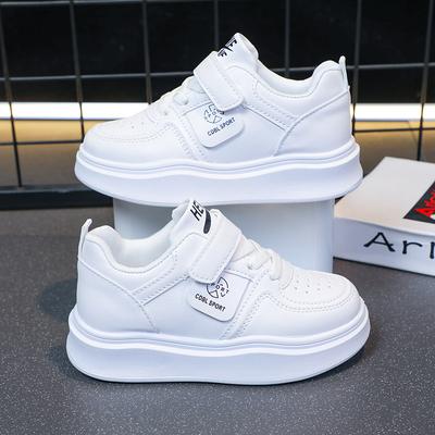 2025 Spring and Autumn New Children's Board Shoes Girls Soft-soled Sports Shoes Boys Non-slip Running Shoes White Shoes Casual Shoes