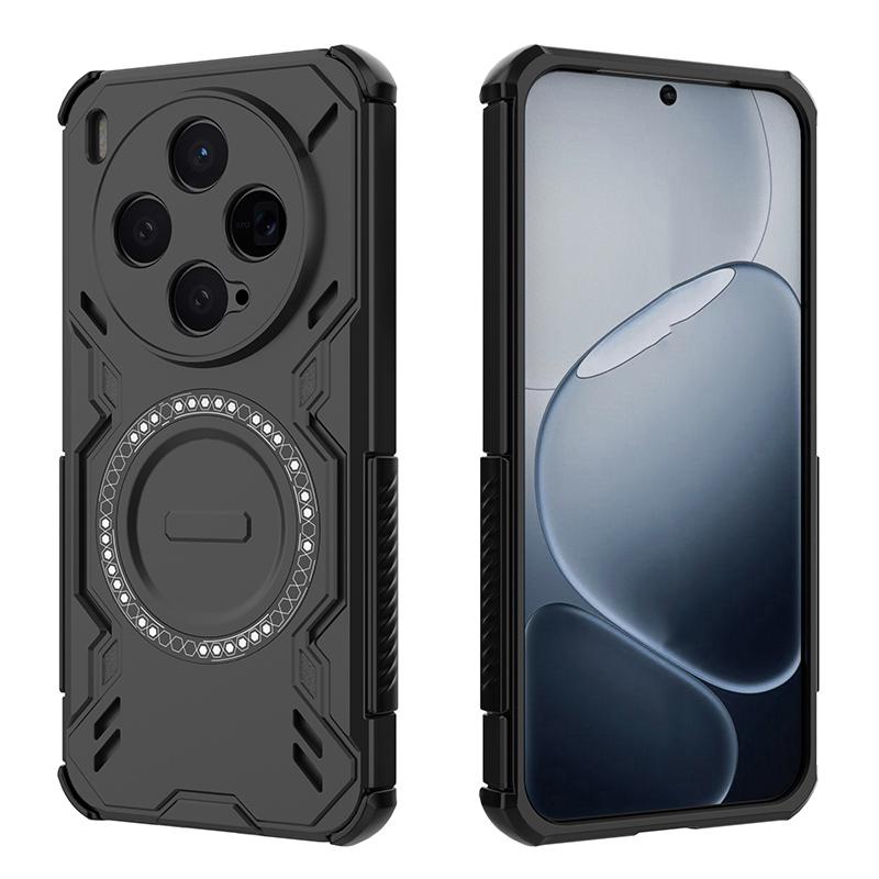 Pro VIVO X300 X300 Pro Mechanický Super Chladící Magnetický Bezdrátové Nabíjení Podpora Odolné Pouzdro na Telefon
