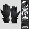 Winter Cycling Gloves Outdoor Sports Touch Screen Piled Thickened Windproof Waterproof Cold-resistant Ski Warm Gloves