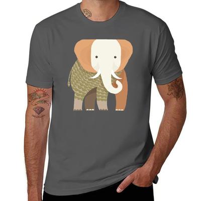 Whimsical Elephant T-Shirt Shirts Graphic Tee Graphic Tee Shirt Black T-shirts for Men