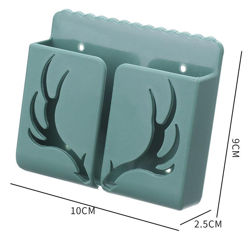 1PC Wall Mounted Storage Box Remote Control Storage Box Air Conditioning Remote Control TV Storage Box Phone Holder Organization