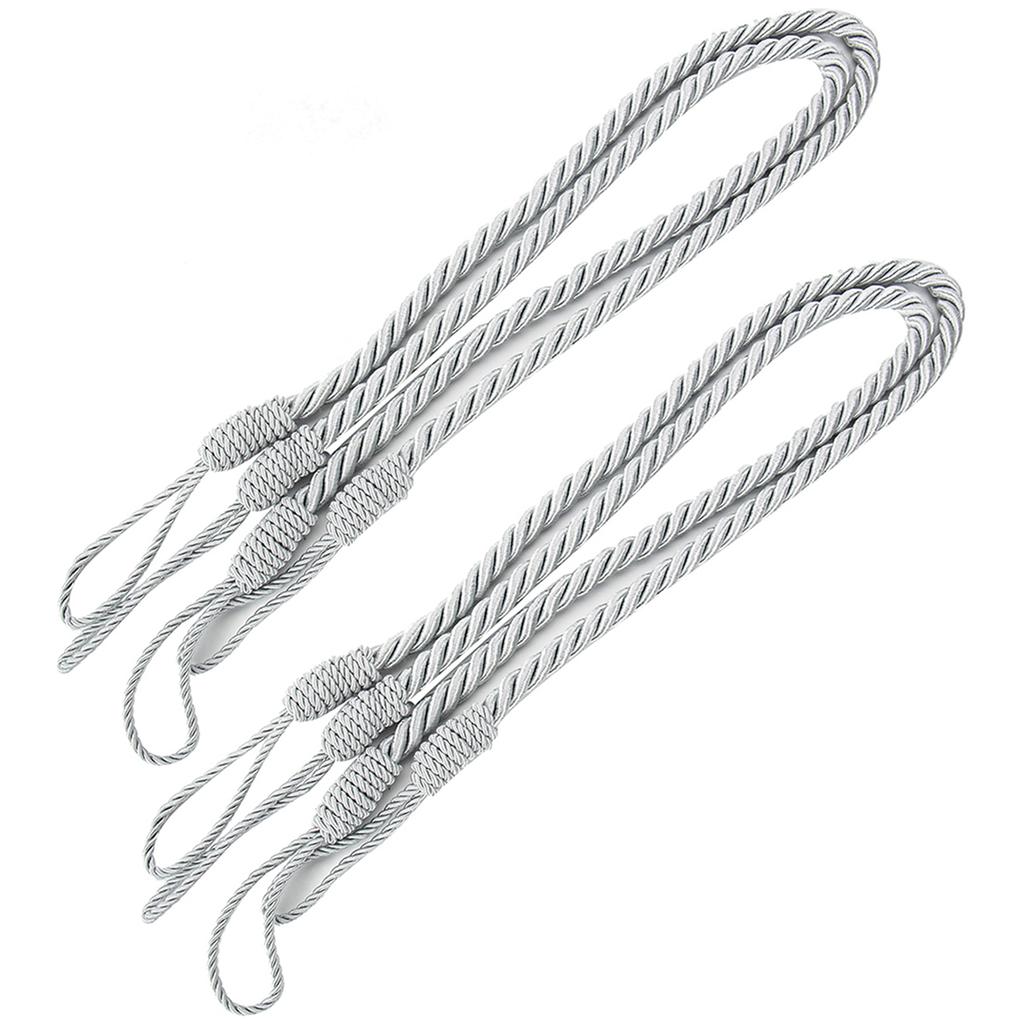 2Pcs Curtain Rope Buckle Large Rope Cotton Curtain Drape Tie Backs Holdbacks Tieback Home Decoration Curtain Accessory