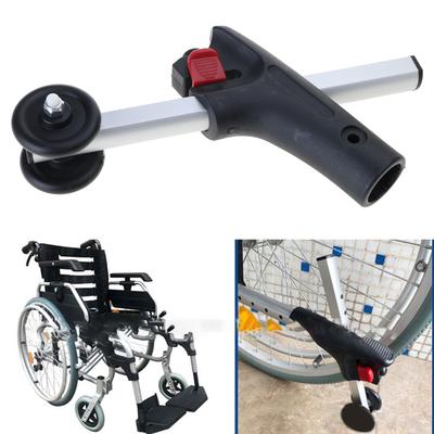Rueda auxiliar antivuelco para sillas de ruedas eléctricas. Accesorios.