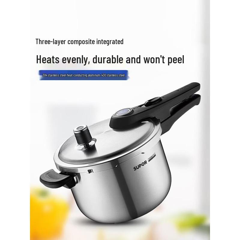 

SUPOR 304 Stainless Steel Multi-Cooktop Pressure Cooker