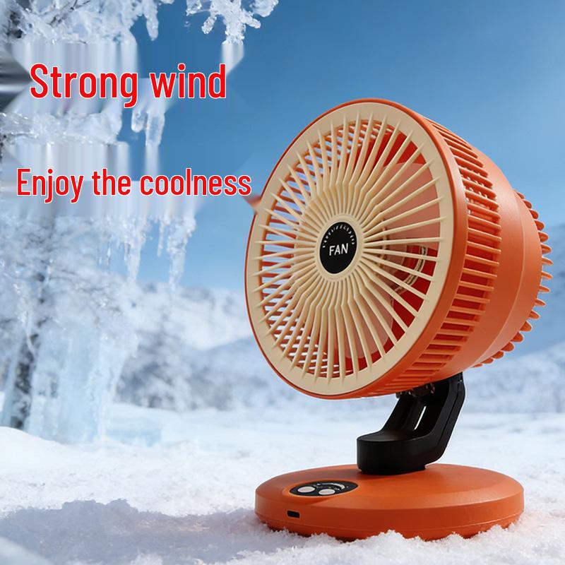 USB Charging Silent Oscillating Desktop Fan for Office, Dorm, and Home