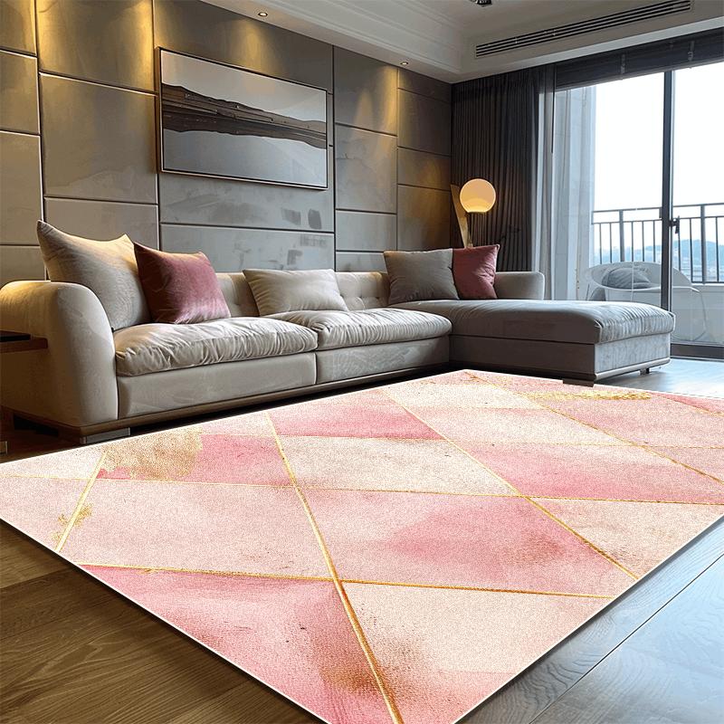 Modern Pink Geometric Carpet for Living Room Large Area Decoration Home Rugs for Bedroom Soft Non-slip 200x300 Lounge Sofa Mat