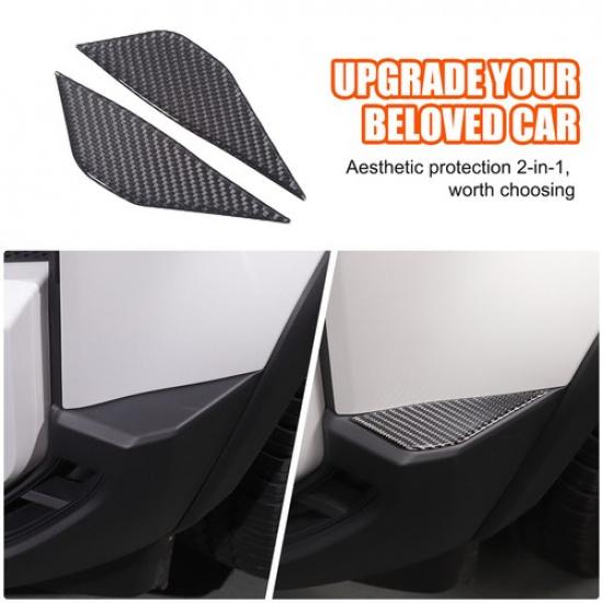 Carbon Front Bumper Corner Sticker Trim For Toyota Land Cruiser Prado LC250 24+