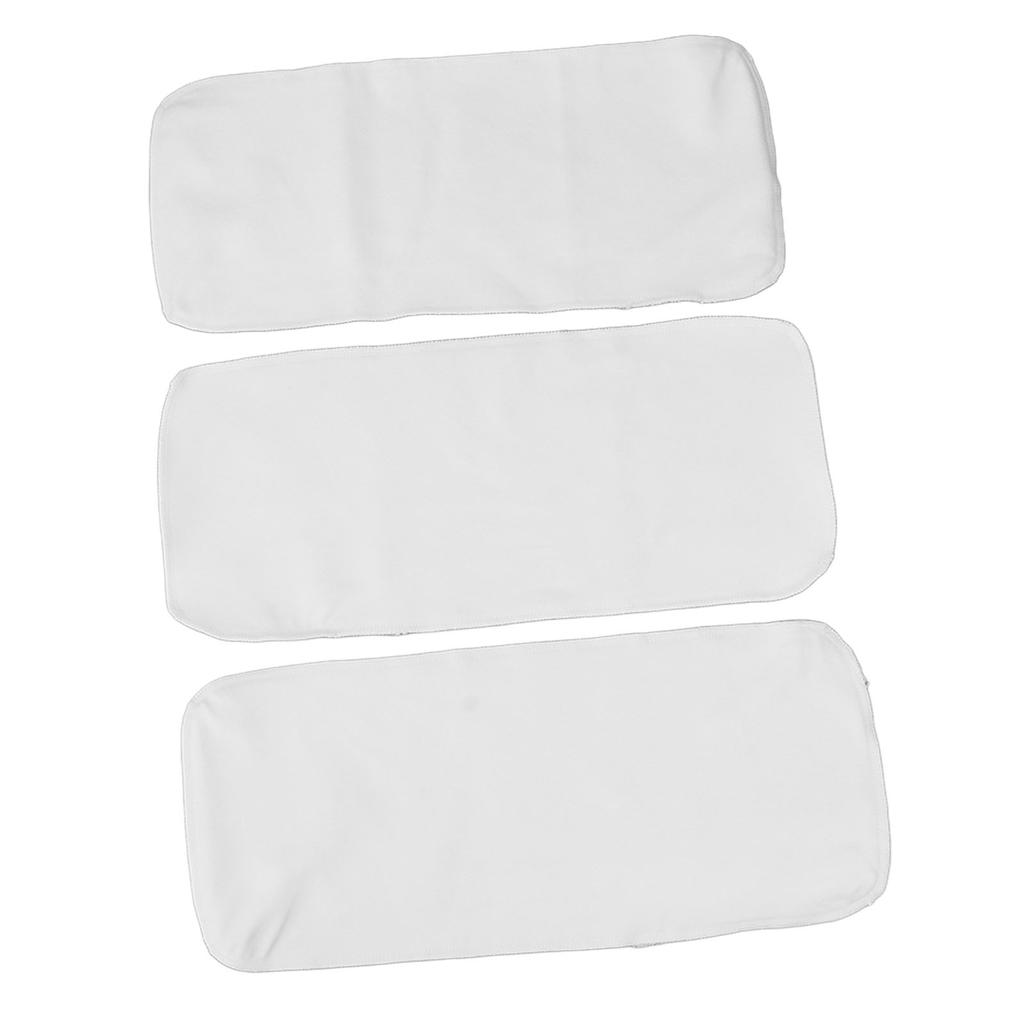 3pcs Unbleached Castor Oil Pack DE Velvet Fabric Wrap Reusable Castor Oil Pads for Heat Compress