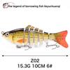 7 10cm Multi-section Bait Plastic Hard Bait Fake Bait Simulation Bionic Freshwater Luya Bait