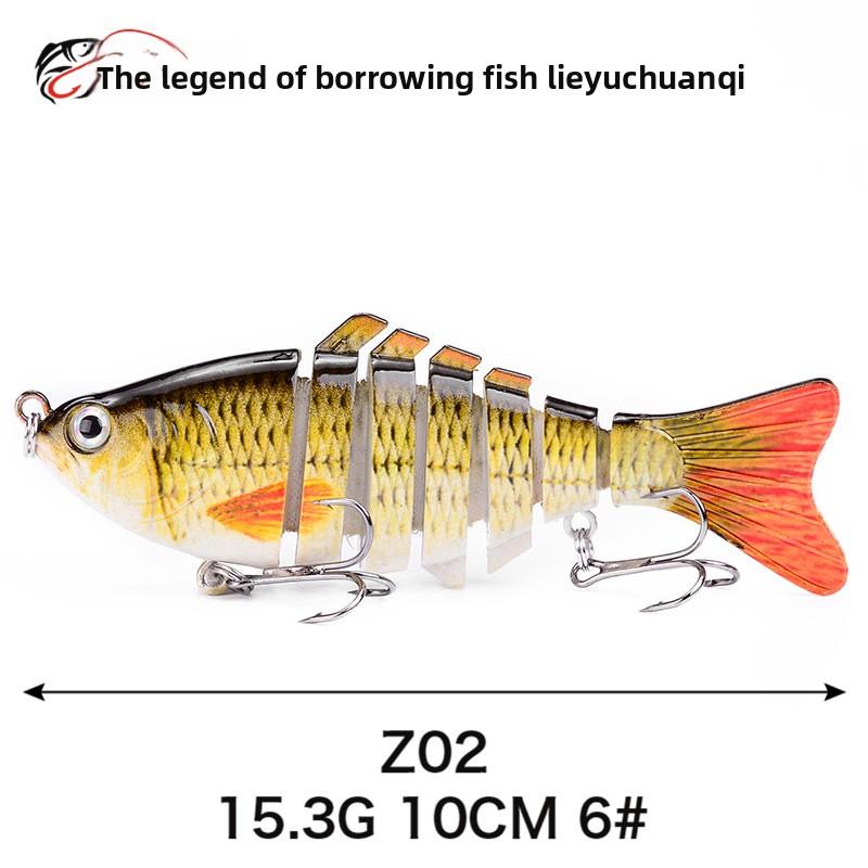 7 10cm Multi-section Bait Plastic Hard Bait Fake Bait Simulation Bionic Freshwater Luya Bait