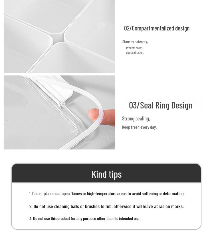 Luxe Fruit and Snack Storage Plate with Lid – Divided Sections for Fruits & Dried Snacks