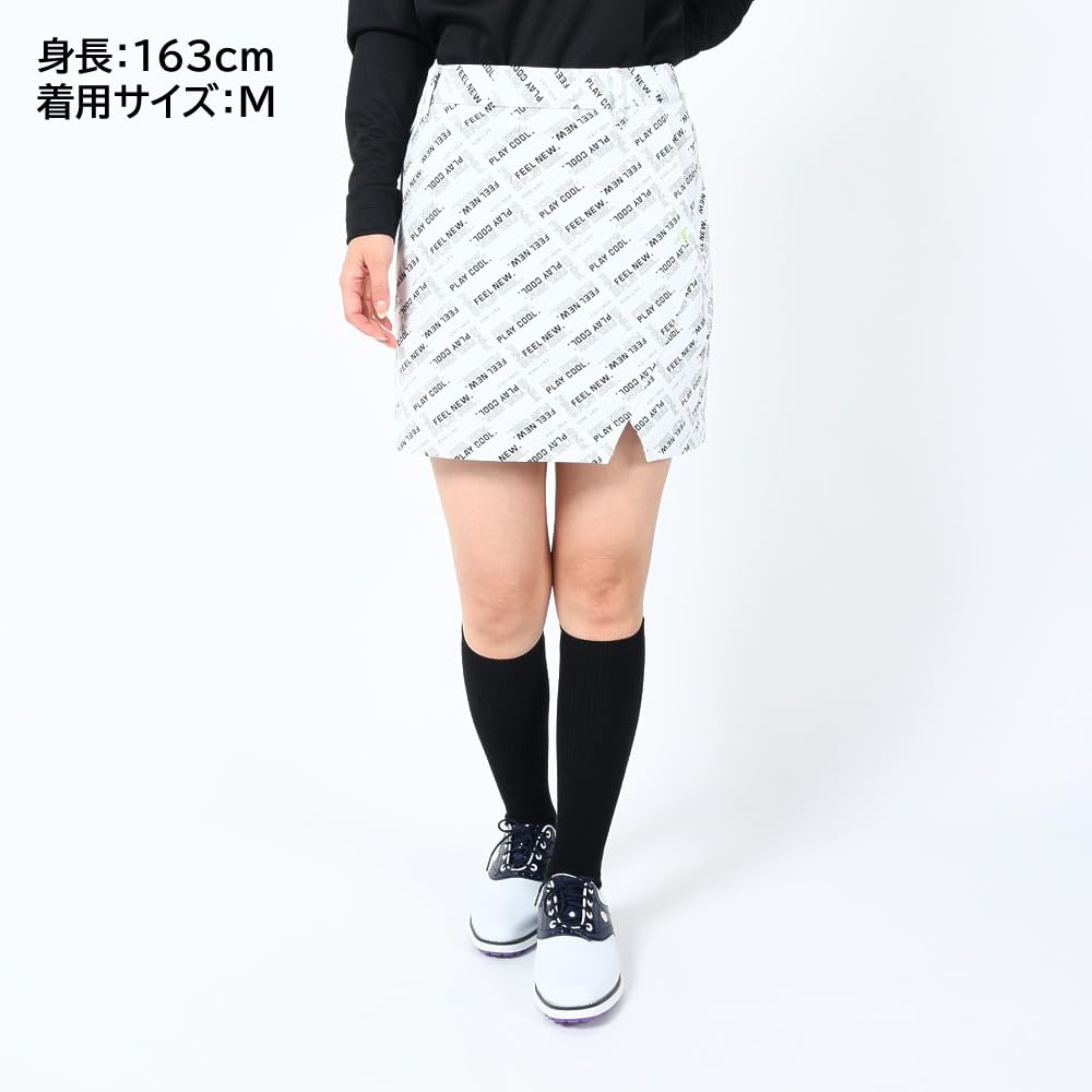 Skirt Golf M [Pin Apparel] Women's (Bias Pattern, All-Directional Stretch) / / 622-3134306 030_White
