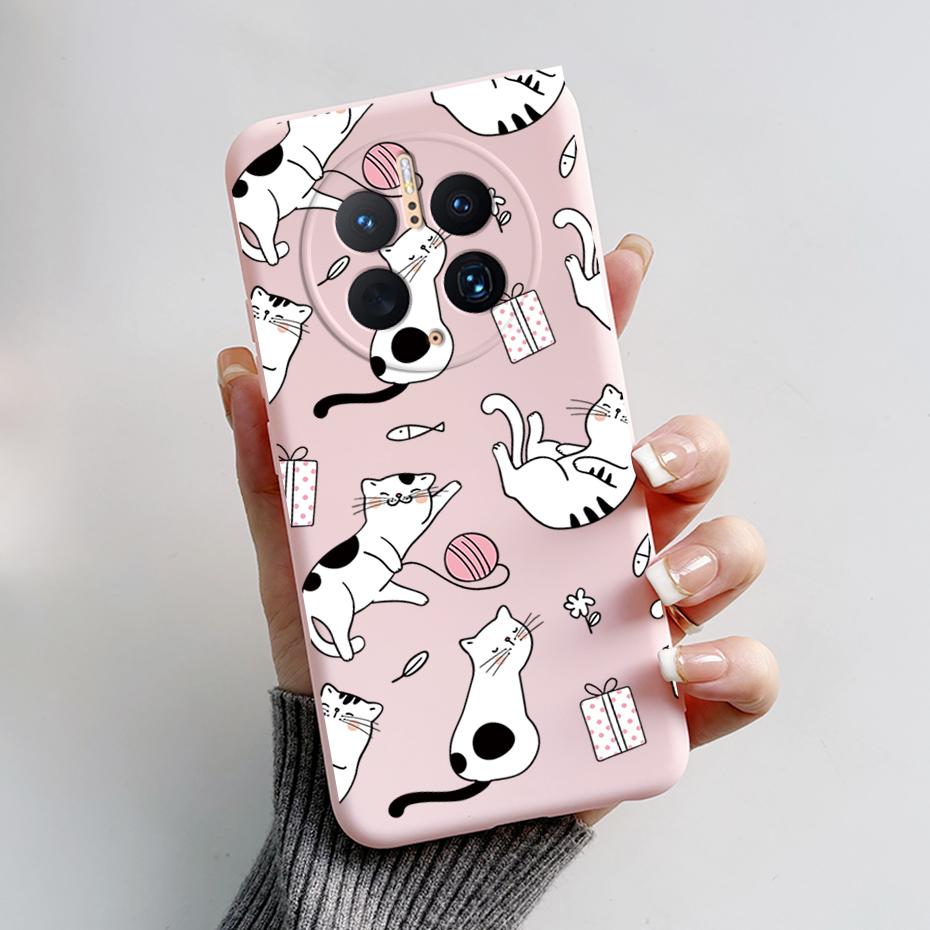Phone Cases for Huawei Mate 50 Pro Cute Rabbit Pandas Case For Huawei Mate50 Pro Mate 50Pro Soft Silicone Shockproof Back Cover
