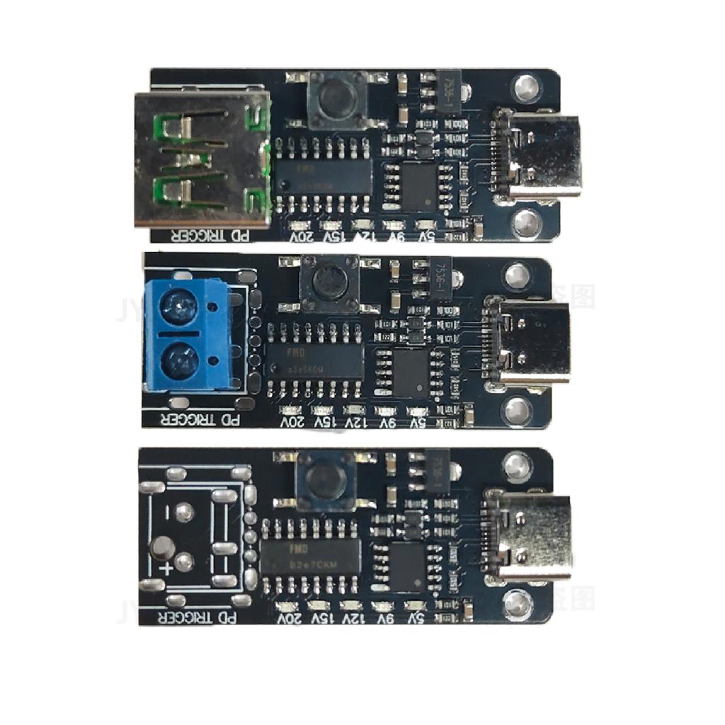 100W 5A USB-C Schnelllade-Trigger-Platinenmodul PD/QC Lockvogelplatine USB Typ-C PD 2.0 3.0 Power Delivery Boost