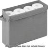 Foldable Toilet Paper Holder With Lid Large Capacity Space-Saving Bathroom Organizer Clear Window Toilet Paper Storage Box
