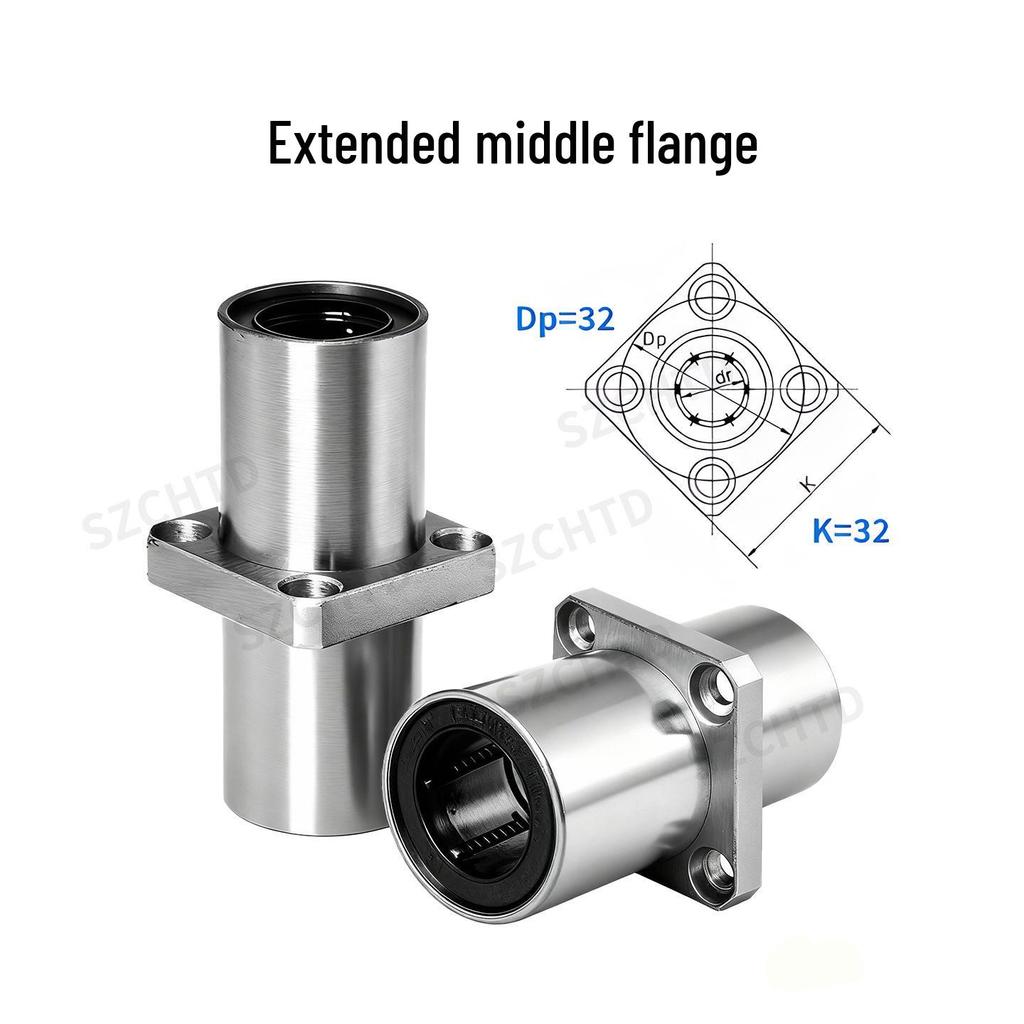 12mm ID LM12UU Linear Bearing & LMK12UU Flange Series: Wear-Resistant & Smooth