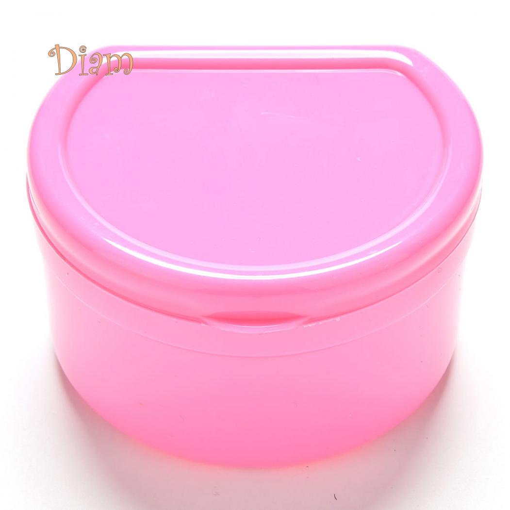 

Коробка для хранения протезов Diamo Health, ортодонтический фиксатор, контейнер для каппы розовый