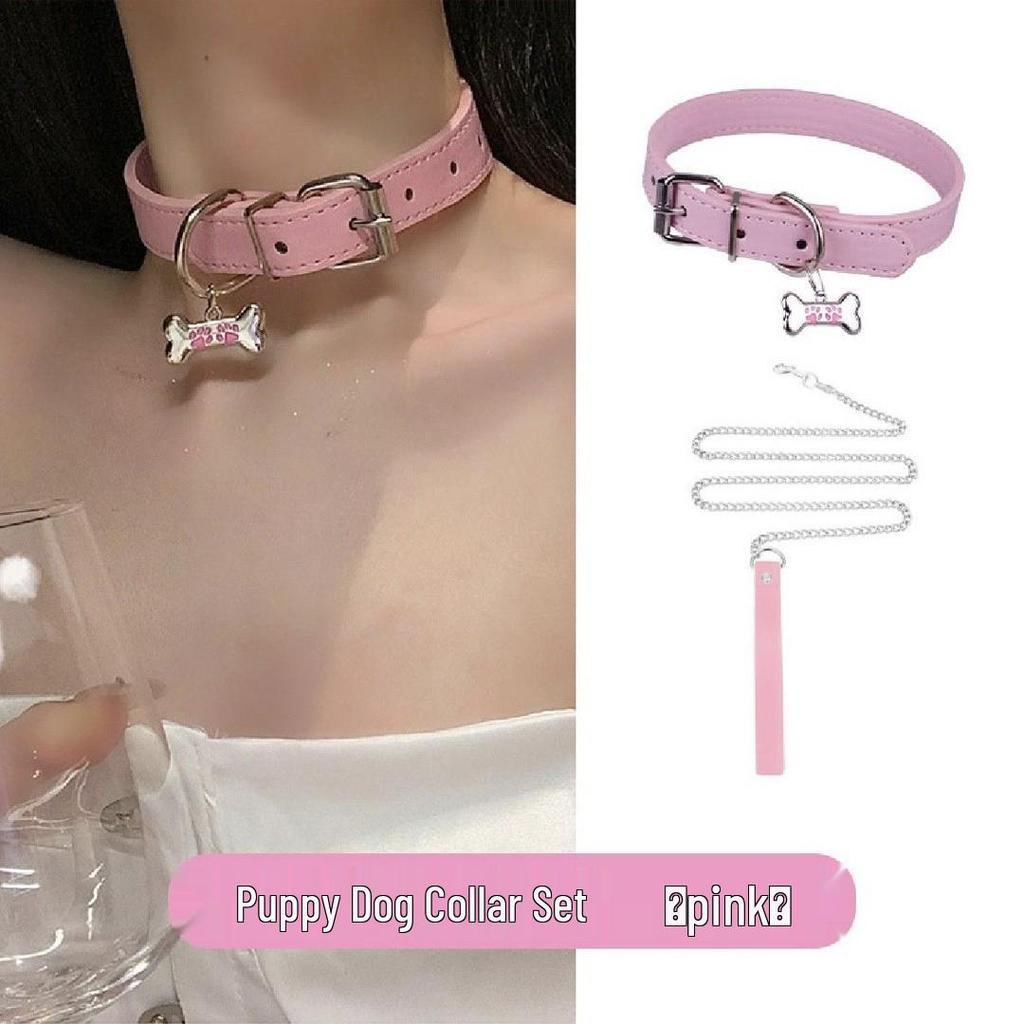 Y2K Sweet Punk Puppy Bone Choker Necklace