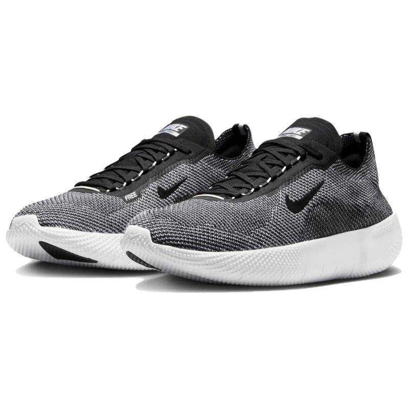 Nike Free 2025 Abrasion Resistant Breathable Low Top Running Shoes Men's Black White Sneakers HF1078-004