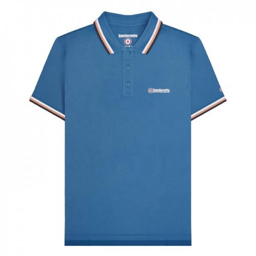 LAMBRETTA Mens SS25 Triple Tipped Big & Tall Polo Shirt