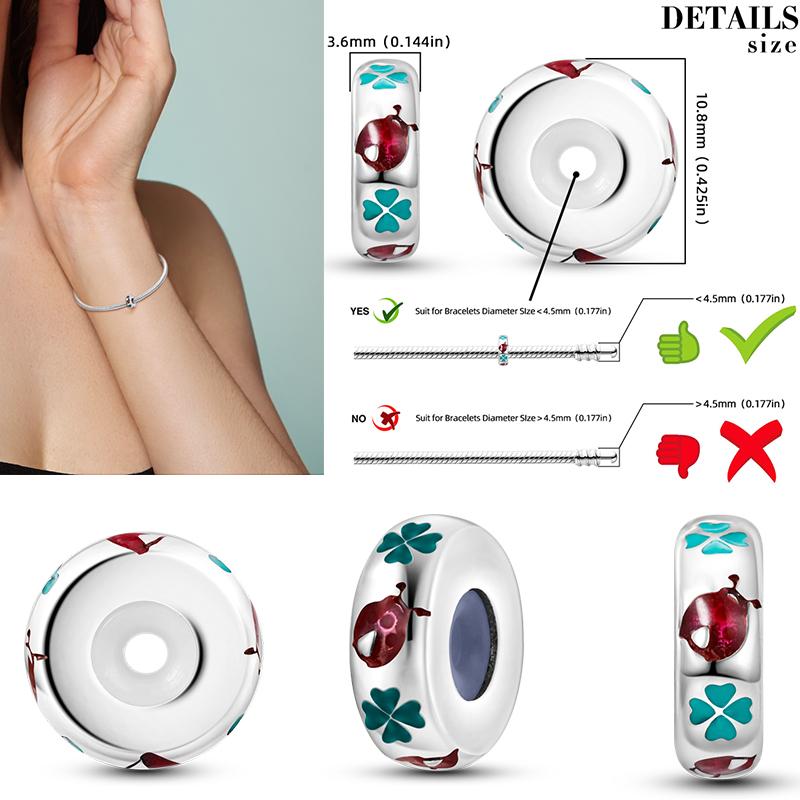 Grüne Farbe Charms Fit Armbänder 925 Silber Avocado Klee Perle Kaktus Chamäleon Zirkon DIY Schmuck Charme