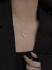 Minimalist Geometric Bar Pendant Necklace Simple V Shape Chain Jewelry Stainless Steel Material for Everyday Wear
