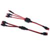 1 To 2 45A Solar Panel Connector 14AWG Weather Resistant Outdoor Power Battery Plug Cable for Backyard Power
