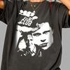 T-shirt Poster Film Fight Club, Maglietta Grafica in Cotone Unisex, Abbigliamento Vintage per Fan del Cinema