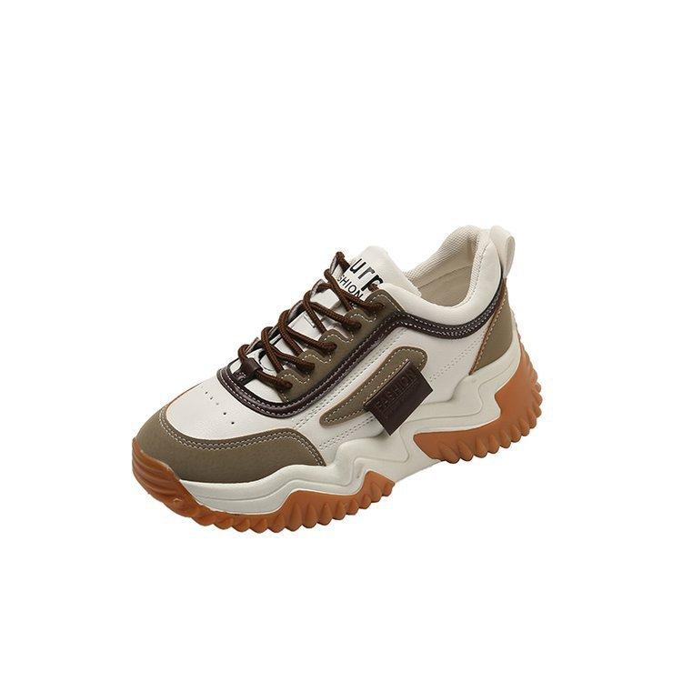 

Korean version of dad shoes women s 2025 spring new breathable sports shoes women s lightweight students platform casual shoes women s mixed batch 40 помаранчевий