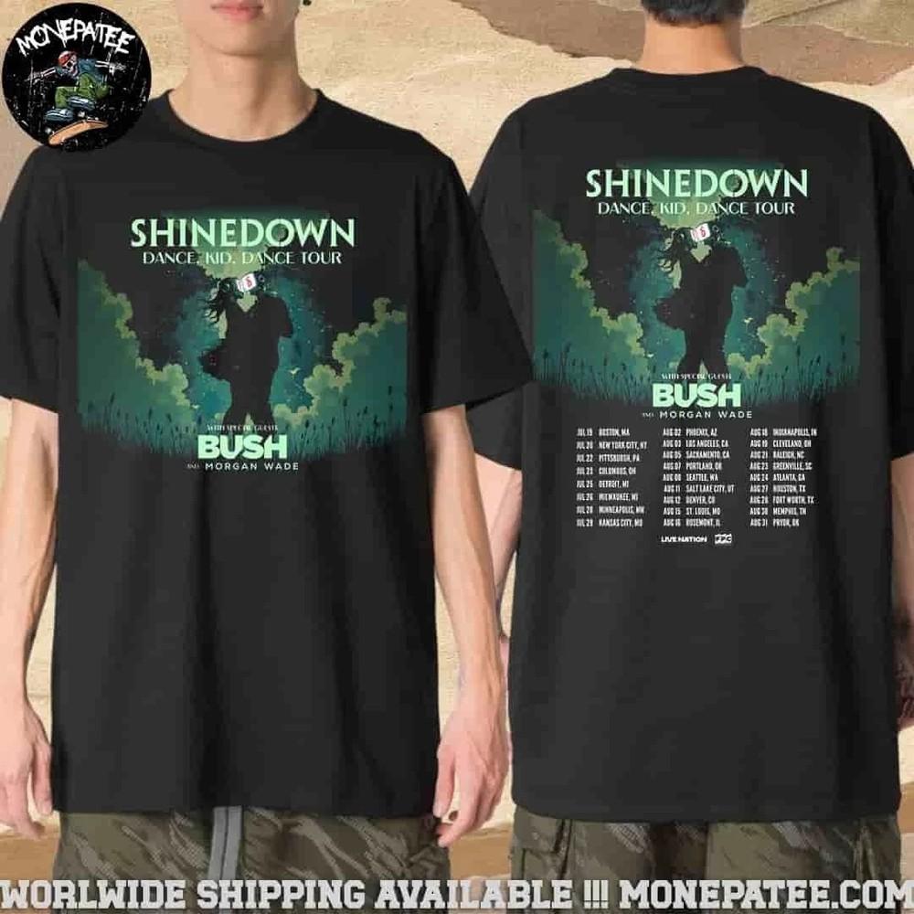 Shinedown Dance Kid Dance US Tour 2025 Unisex Merch T-Shirt Unisex T-Shirt XXXL