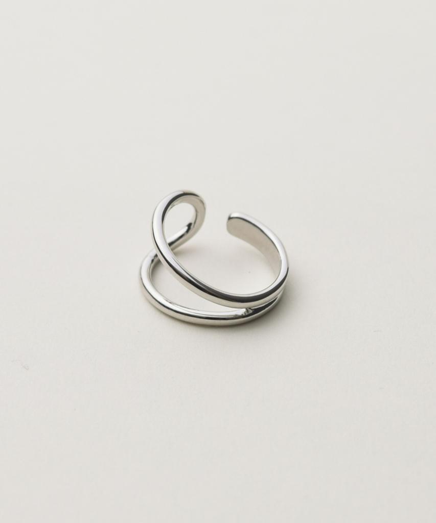 Novice Tokyo Volume & Double Rings 2 Set / Silver