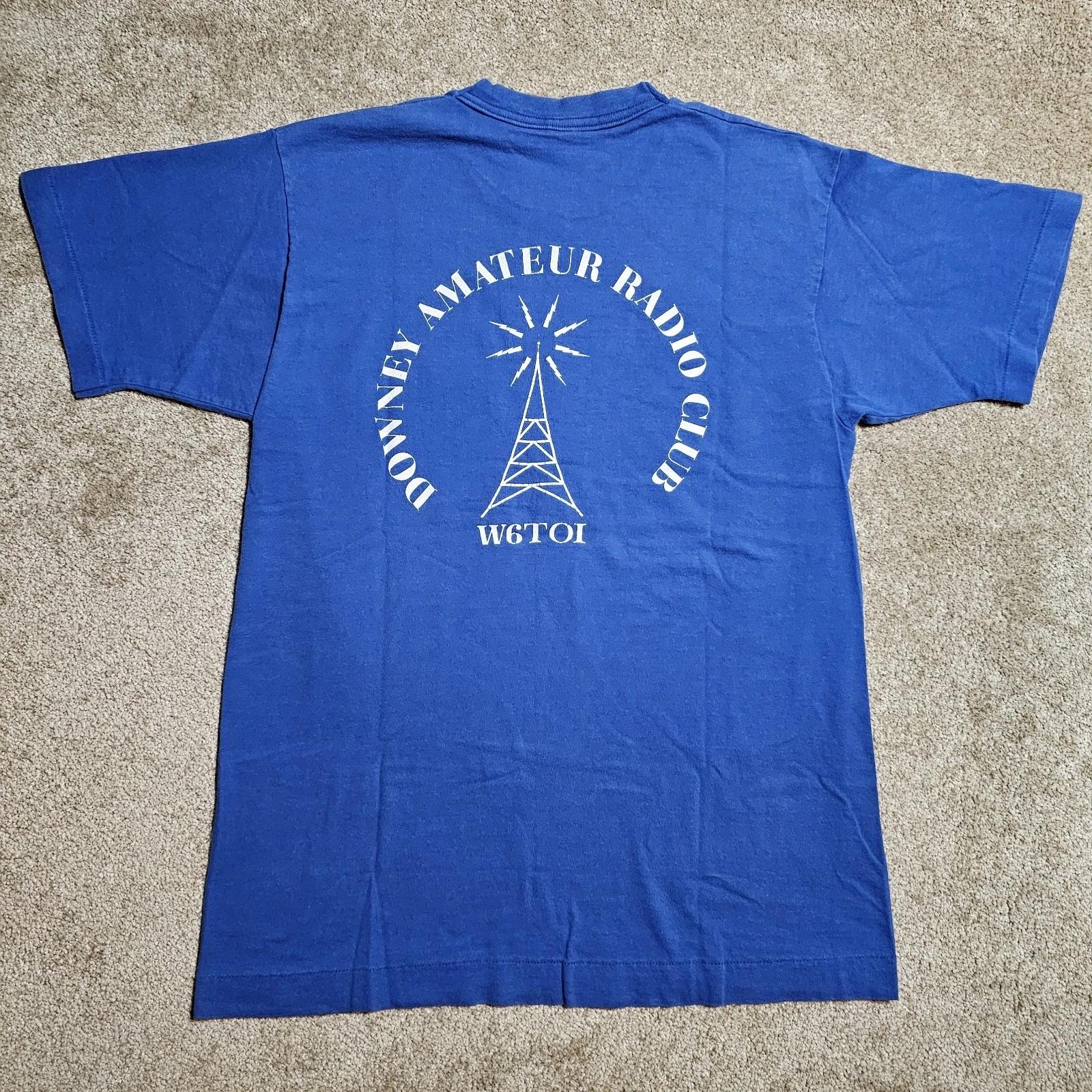 

Vintage 90s W6TOI Amateur Radio Club T-shirt Mens M Pocket Single Grunge Punk S