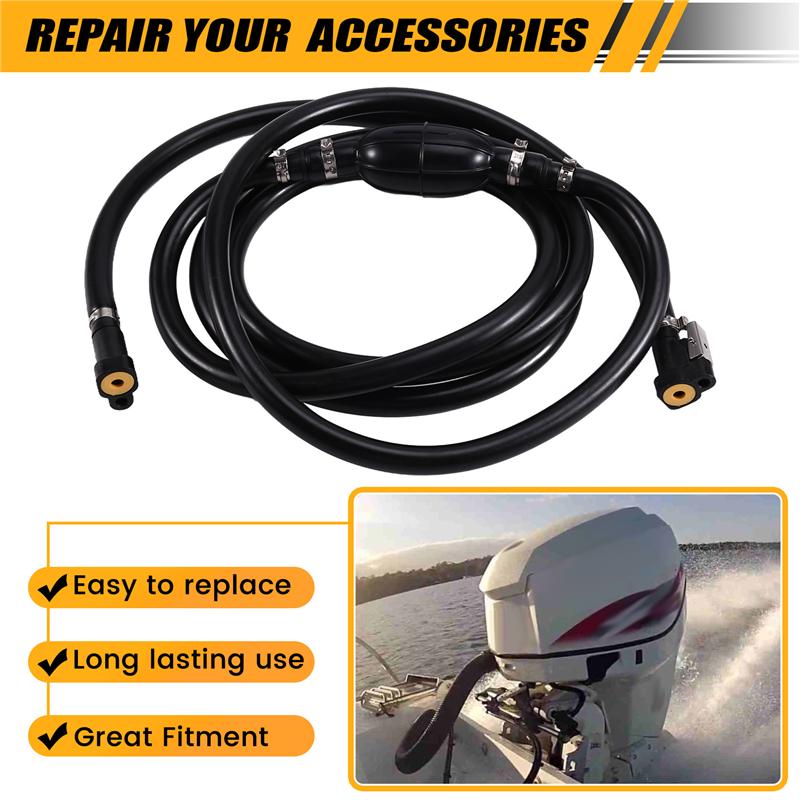 A58X-For Johnson Evinrude BRP 3/8" Fuel Line Assembly Outboard Gas Hose Replacement Part