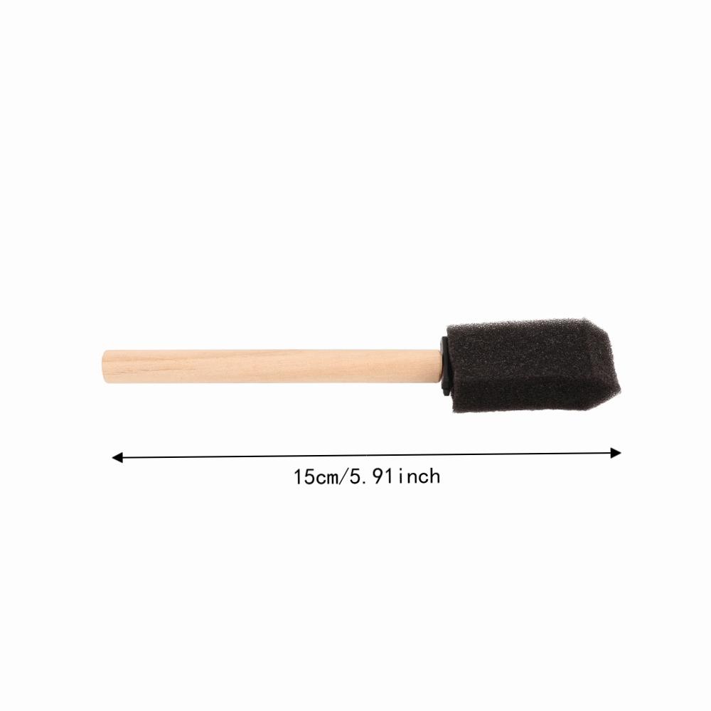 20Pcs Length 15cm Foam Paint Brush Wood Paint Sponge Brush Durable Sponge Painting Set for Acrylics