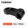TOSEEK Custom Toray T800 Carbon Fiber Road Mountain Gravel Bike Stem -12 Degree 31.8mm Handlebar Clamp 28.6mm Steerer Clamp OEM