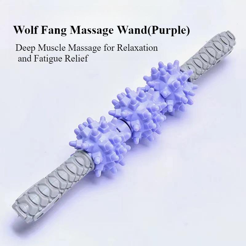 Yoga Gear Fascia Roller Full-Body Muscle Meridian Massage Stick Wolf'S Tooth Roller Sports Massage Roller
