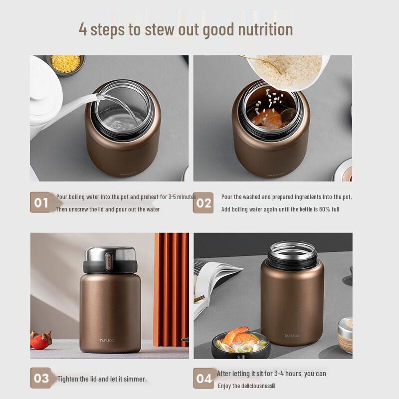 TAFUCO 316 Stainless Steel Vacuum Insulated Food Jar