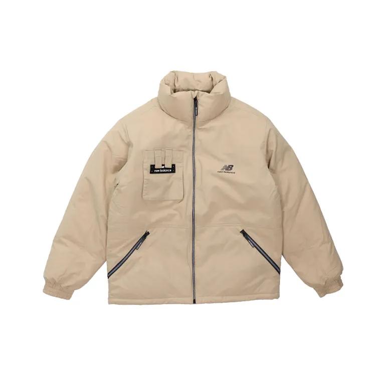 New Balance Down Jacket Men's Beige (Unisex) Down Jackets AMJ14308 BEI