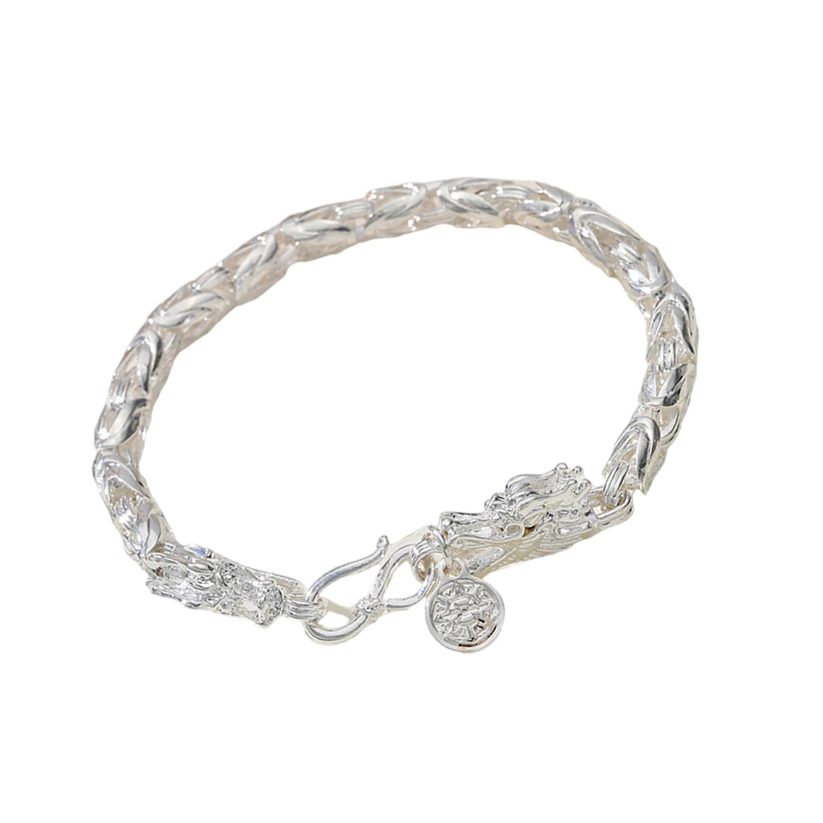 

Браслет-цепь на руку мужской этнический Панк Рок Мотоцикл Дракон Ювелирное украшение Модный аксессуар для повседневной носки B