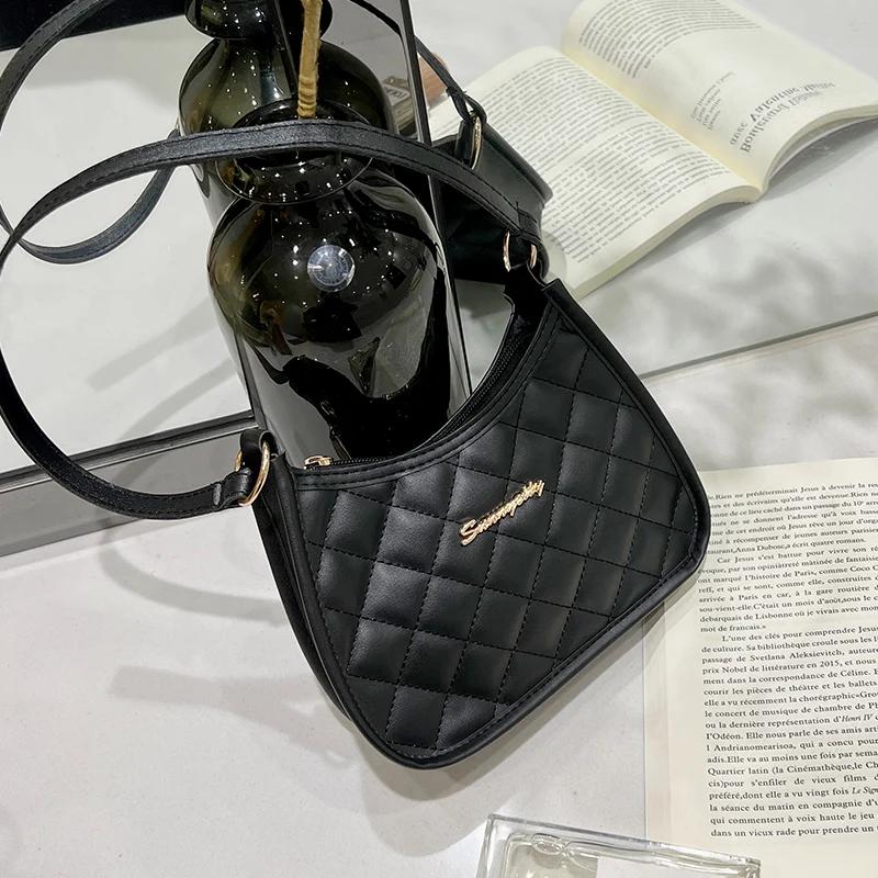 Damen Umhängetasche aus weichem Kunstleder, Unterarmtasche, Retro-Handtasche, modisches Design, kleine Schultertasche für Mädchen