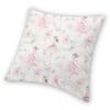 Little Ballerina Dancing Square Pillowcase Polyester Linen Velvet Pattern Zip Decor Throw Pillow Case Car Cushion Cover