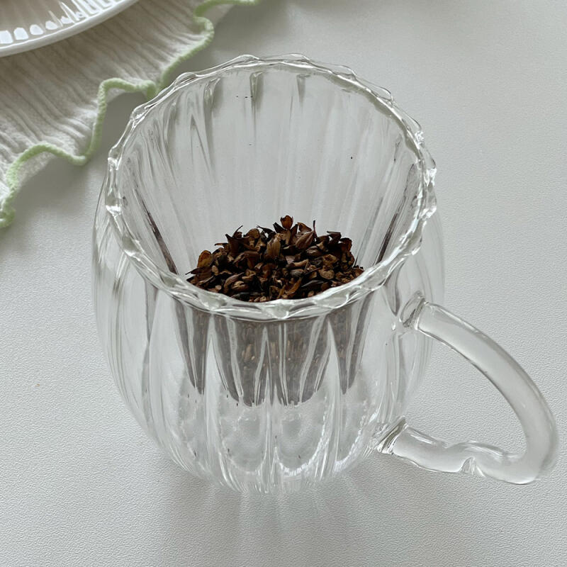 [Hitzebeständiges Glas] Nicott Plissiertes Teetassen-Set