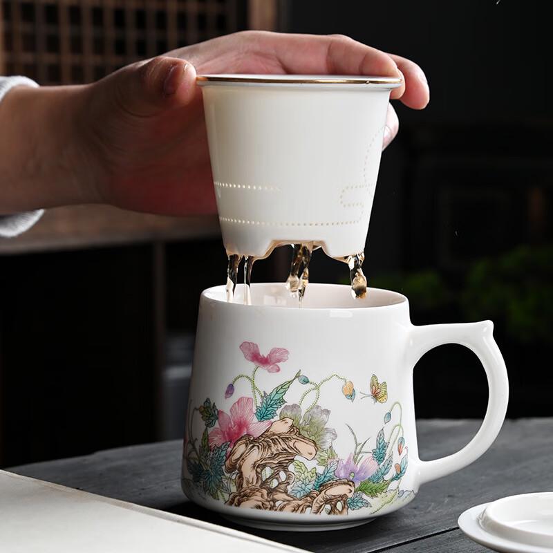Shangqi Ceramic Office Tea Mug with Filter