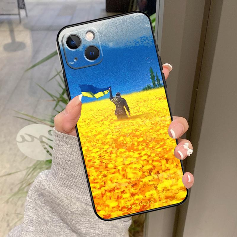 Ukrainian Flag Case For iPhone 17 Pro Max 16 14 13 12 11 15 Pro Max Plus 12 13 Mini 16e 17 Air Back Cover