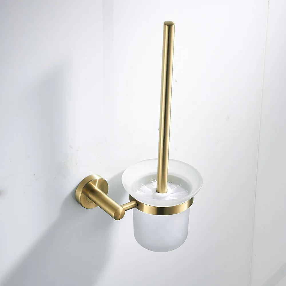 304 Stainless Steel Brushed Gold Towel Rack Ring Bathroom Bath Towel Rack Bathroom Accessorie Toilet Paper Holder